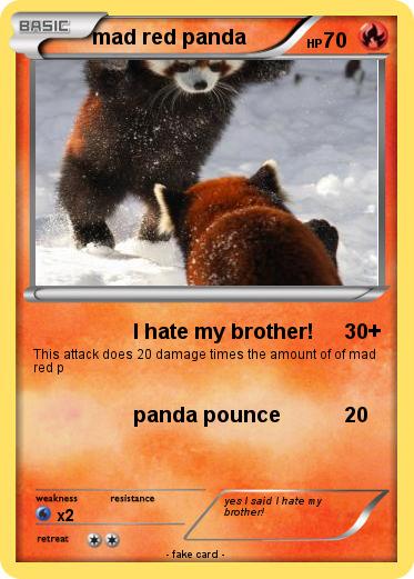 Pokemon mad red panda