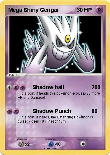 pokescans: Pokémon Center shiny Mega Gengar at the random in my head