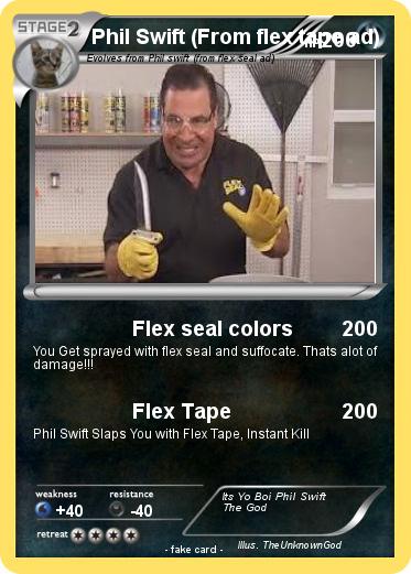 Pokemon Phil Swift From flex tape ad
