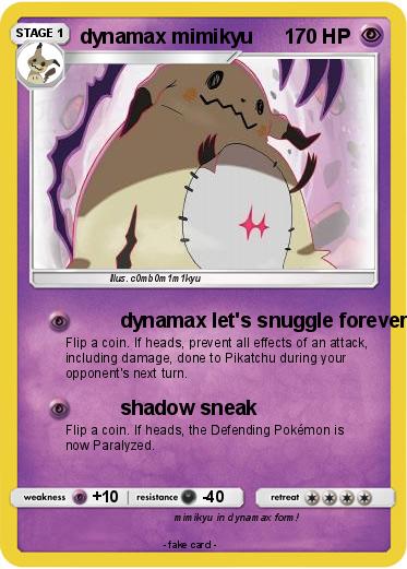 Pokemon dynamax mimikyu