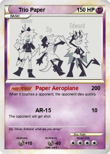Pokemon Trio Paper