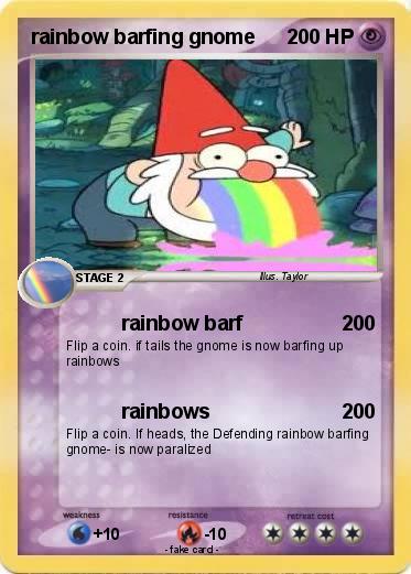 Pokemon rainbow barfing gnome