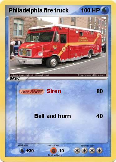 Pokemon Philadelphia fire truck