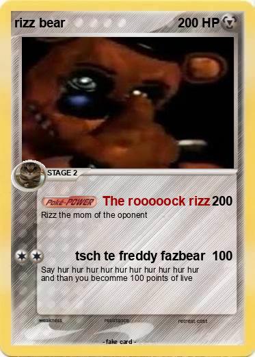 Pokemon rizz bear