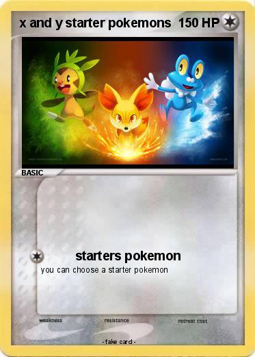 Pokemon x and y starter pokemons