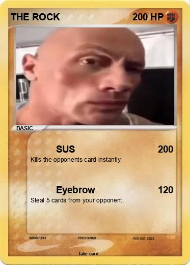 The rock eyebrow meme | Greeting Card