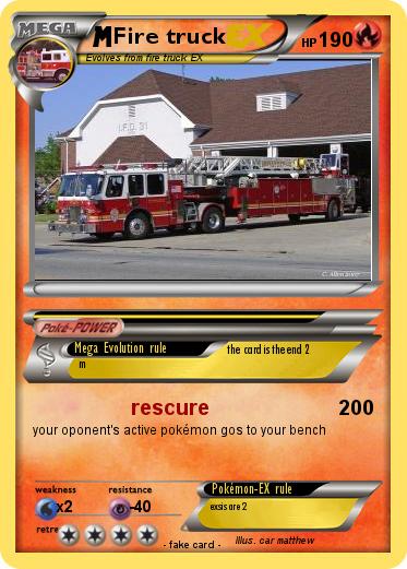 Pokemon Fire truck