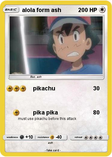 Alola Ash (fake), Pokémon
