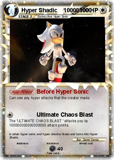 Hyper Shadic  Sonic unleashed, Sonic, Pokemon cards