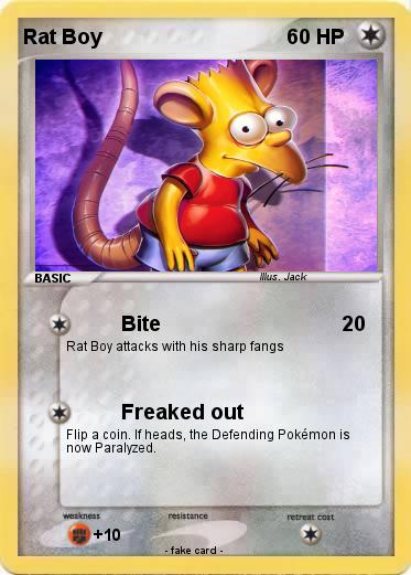 Sinow on X: Pokemon cards when you were a kid: it's a rat. it