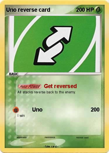 Pokemon Uno reverse card 36