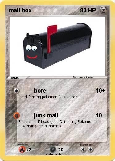 Pokemon mail box