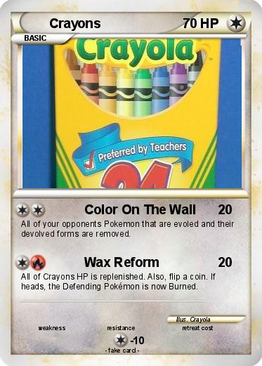 Pokemon Crayons