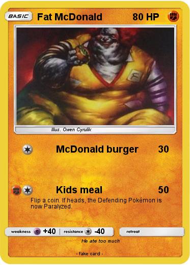 Pokemon Fat McDonald