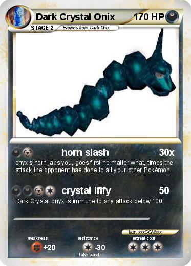 Crystal Onix (Fake Card) by icycatelf