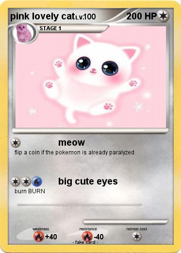 Pokemon pink lovely cat