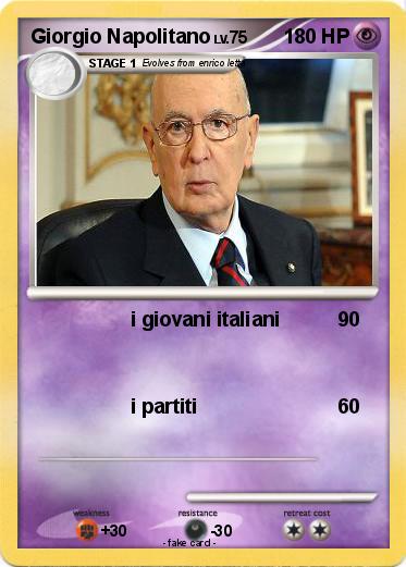 Pokemon Giorgio Napolitano