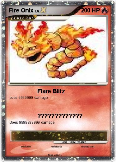 Pokemon Fire Onix