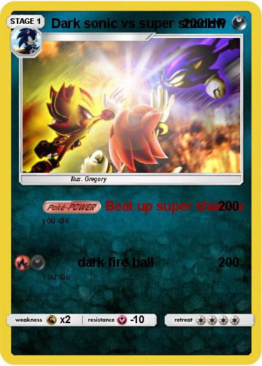 Pokemon Dark sonic vs super shadow
