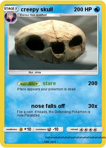 Pokemon creepy skull