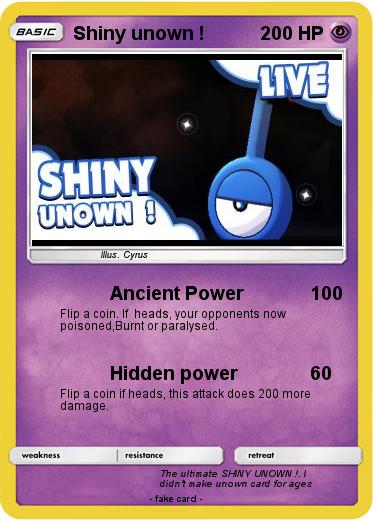 Shiny Unown in Gen II : r/pokemon