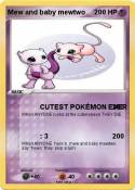 Mew and baby