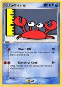 Klutzy the crab