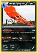 orange flying