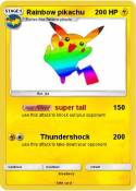 Rainbow pikachu