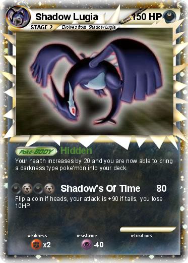 Pokemon Shadow Lugia