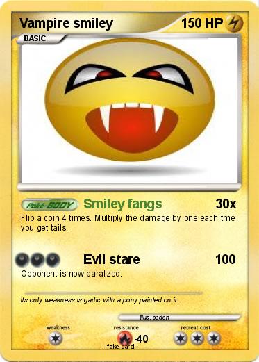 Pokemon Vampire smiley 1