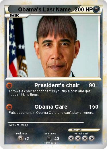 Pokemon Obama's Last Name