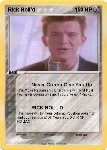 Pokemon Rick Roll d
