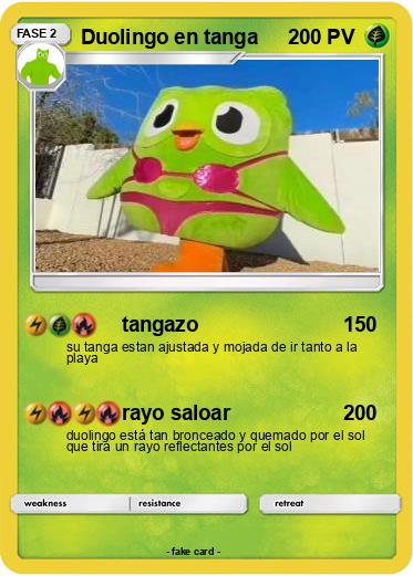 Pokemon Duolingo en tanga