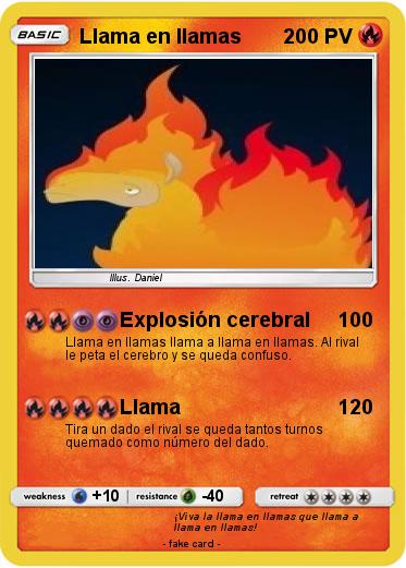 Pokemon Llama en llamas