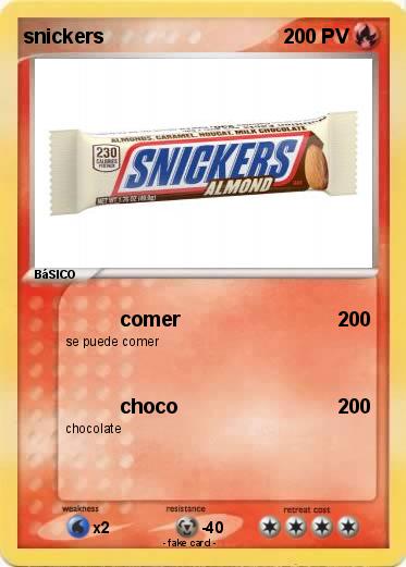 Pokemon snickers