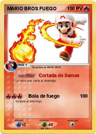 Pokemon MARIO BROS FUEGO