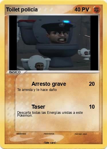 Pokemon Toilet policía