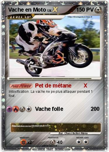 Pokemon Vache en Moto