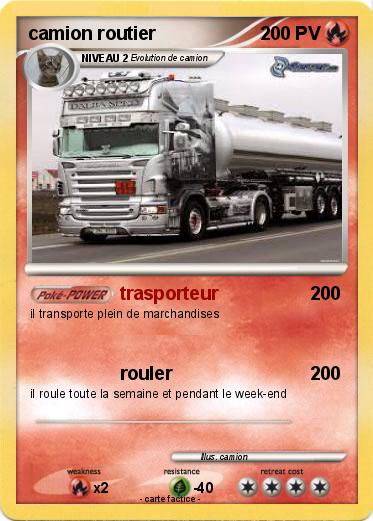 Pokemon camion routier