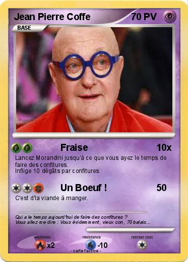 Pokemon Jean Pierre Coffe 50