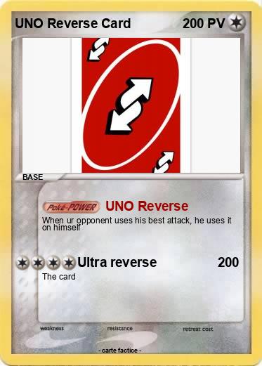 Pokemon UNO Reverse Card