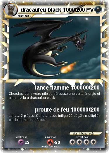 Pokemon dracaufeu black 10000