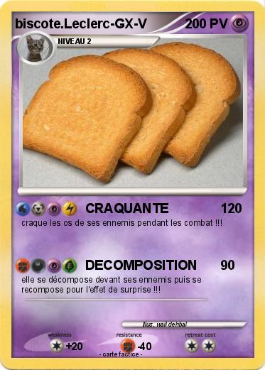 Pokemon biscote Leclerc GX V