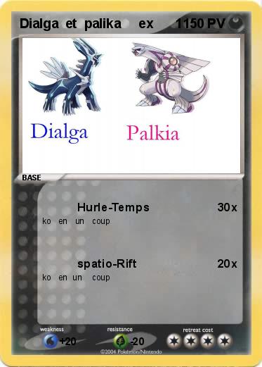 Pokemon Dialga  et  palika     ex      1