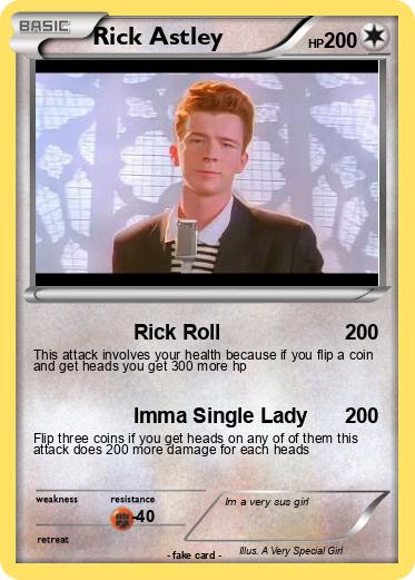 Pokémon Rick Astley 549 549 - Rick Roll - My Pokemon Card