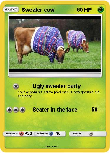 Pokemon Sweater cow
