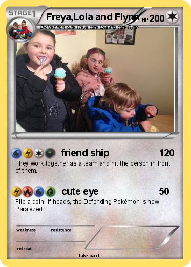 Pokémon Freya Lola And Flynn Friend Ship My Pokemon Card