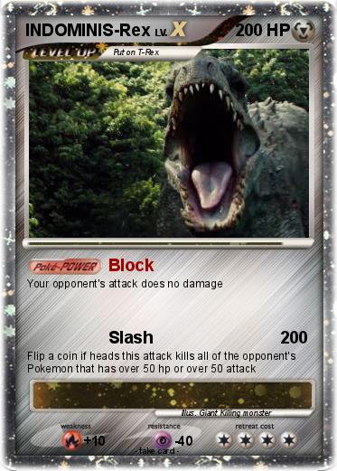 Pokémon INDOMINIS Rex - Block - My Pokemon Card