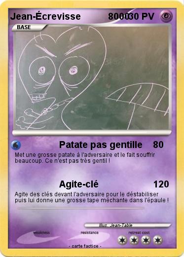 Pokemon Jean-Écrevisse           8000
